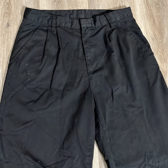 UNIF Black Crop Raw hem Straight Wide Leg Pants Size 29 - Picture 2 of 7